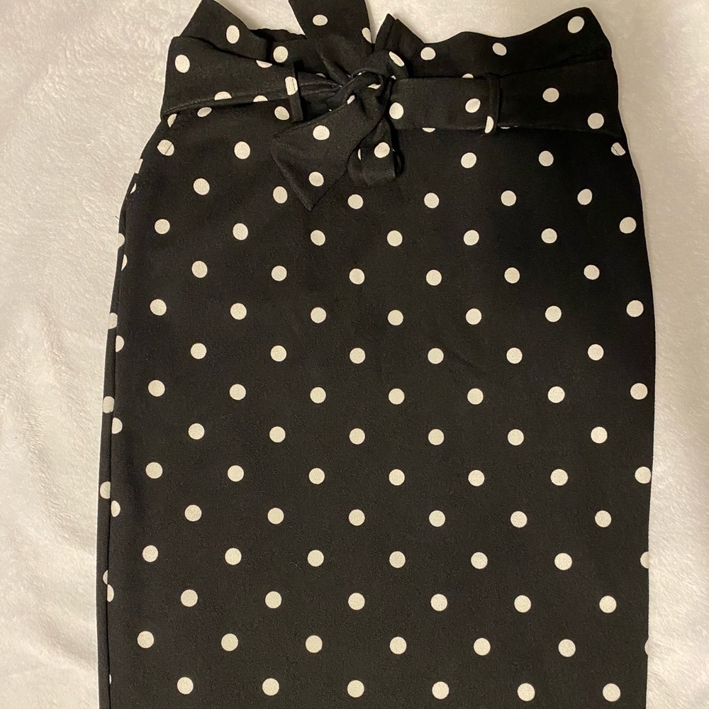 Polka Dot Pencil Skirt